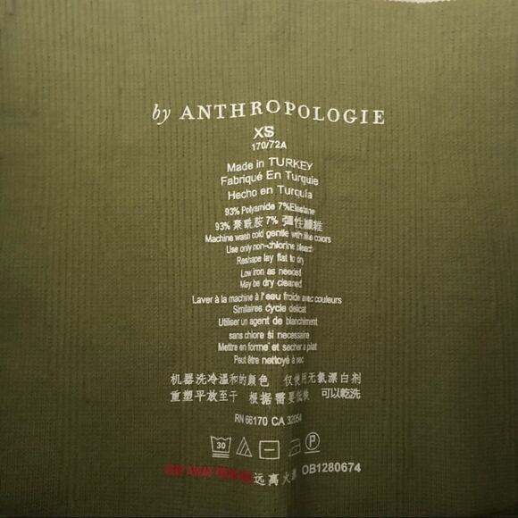 Anthropologie Moss Green Allegro Seamless Leggings NEW - Picture 5 of 8